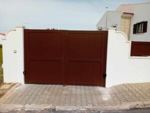 Portão de abrir com motor + Gradeamento2